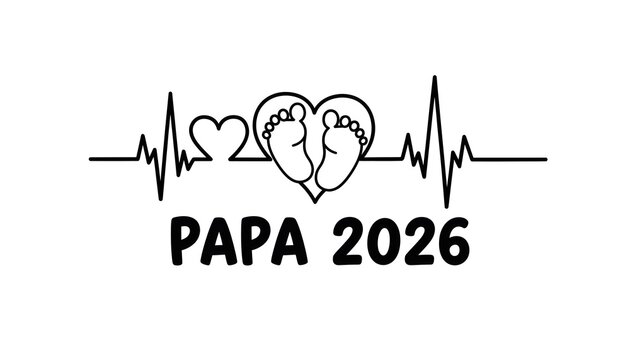 Happy father's day 2026 heartfelt wishes for papa with baby footprints