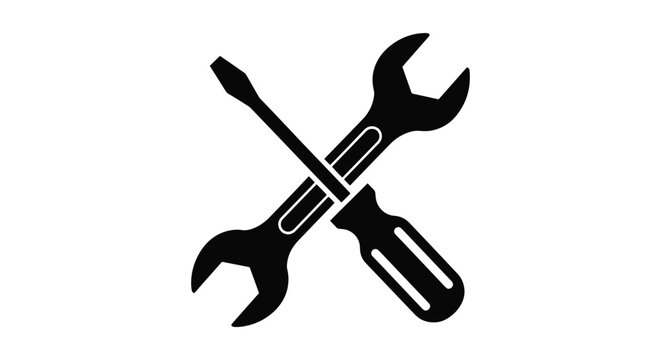 Mechanical Engineer Line art abstract design vector