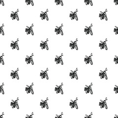 Fototapeta premium Motorcycle touring bikes creating a seamless repeating pattern