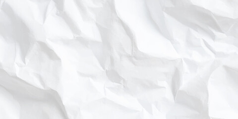 Fototapeta premium A vintage white silk background blends with a blank sheet of crumpled paper to create a textured, creased surface with a rough, grunge pattern and aged material design