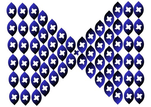 Abstract Leaf Pattern Border on Dark Texture Background 