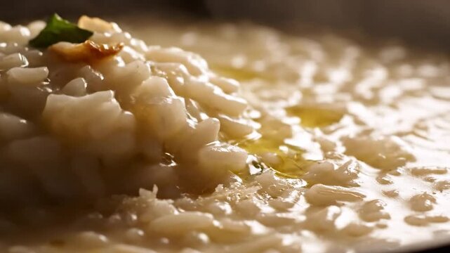 Close Up Melted Cheese On Pizza Surface.