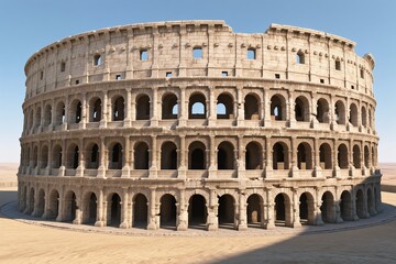 Obraz premium Explore the grandeur of the Colosseum, a masterpiece of ancient Rome and a testament to architectural brilliance.