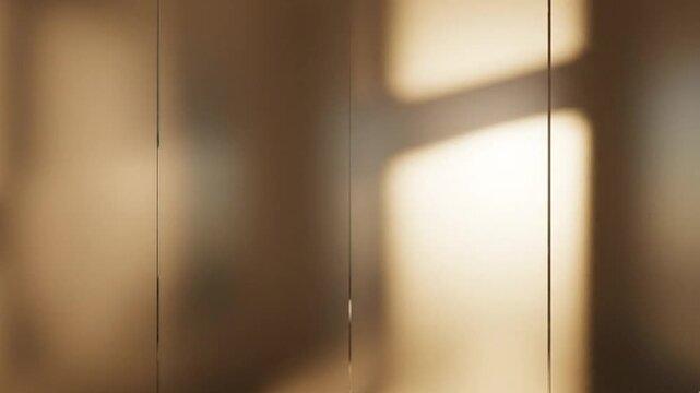 Seamless Loop of Elegant Light Refraction Through Frosted Glass for Architecture and Real Estate Background