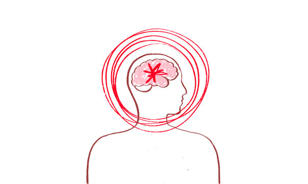 Brain disease concept