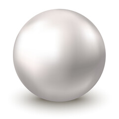Silver, platinum ball or sphere.
