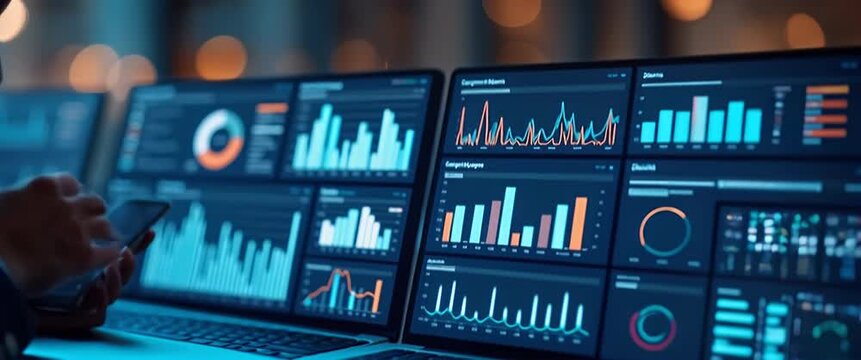 Professional photo stock image presenting a subscription economy insights interface with dynamic interactive dashboards and advanced digital analytics for evaluating recurring revenue models and custo