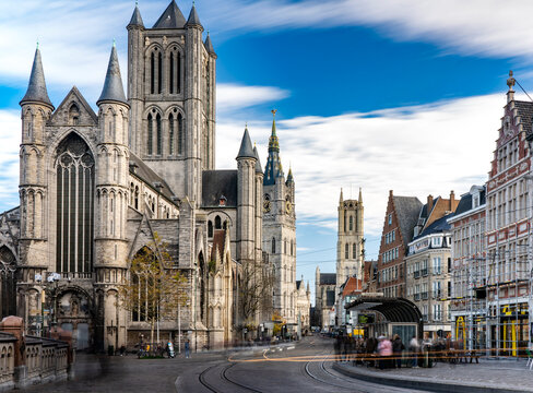 Sint-Baafs Cathedral, Saint Bavo's Cathedral, Ghent City, Belgium 