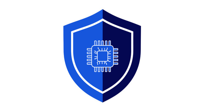 A digital security symbol representing data protection and cybersecurity solutions concept