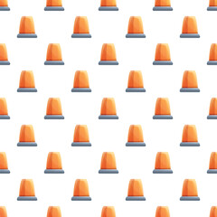 Orange warning flashers creating a seamless pattern for safety and alerts
