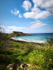Obraz premium Għajn Tuffieħa - Malta - Landscape of The Clay Cliffs