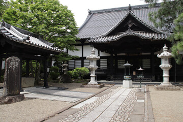 Fototapeta premium buddhist temple (rinno-ji) in sendai in japan 