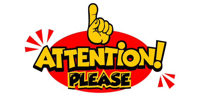 Attention Button Icon Design Red Alert Notification Badge Illustration