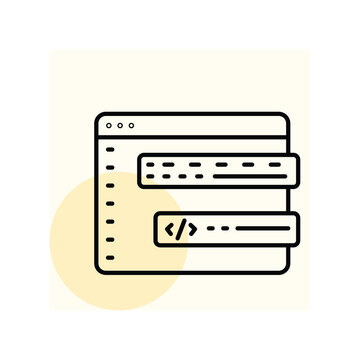 Coding vector, pixel perfect, illustrator file 
