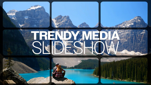 Spinning Trendy Media Slideshow