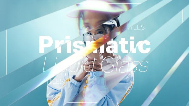 Prismatic Liquid Glass Titles