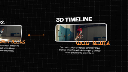 3D Timeline Grid Media