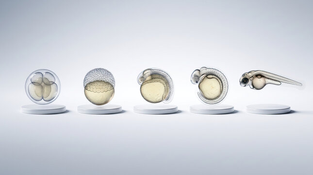 Embryology laboratory embryo development science medical biology research microscopy cell egg zygote blastula gastrula larva fish vertebrate anatomy fertilization genetics healthcare clinic
