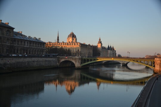City of Paris, view of the Seine River