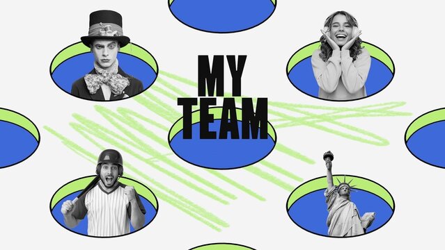 Flat 3D Team Opener