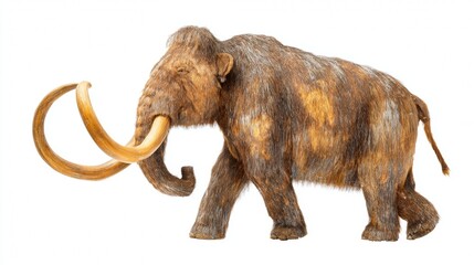 Obraz premium Vintage art of an elephant with tusks, capturing the essence of a bygone era. Perfect for collectors or those who appreciate detailed illustrations.
