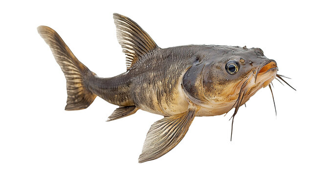 Catfish isolated fresh raw catfish