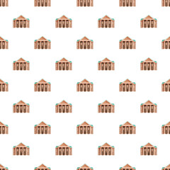 Fototapeta premium Repeating neoclassical building elements forming a symmetrical architectural background