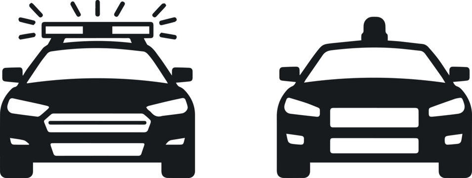 Roadside service and tow truck front icons