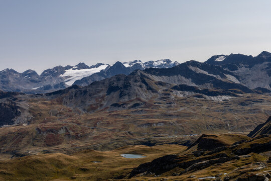 Beautiful mountain landscape in the Aosta Valley, Italian Alps