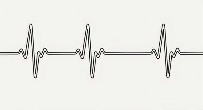 Ecg, heart rate, waveform, medical, illustration, electrocardiogram