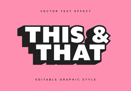 Simple Bold 3D Text Effect