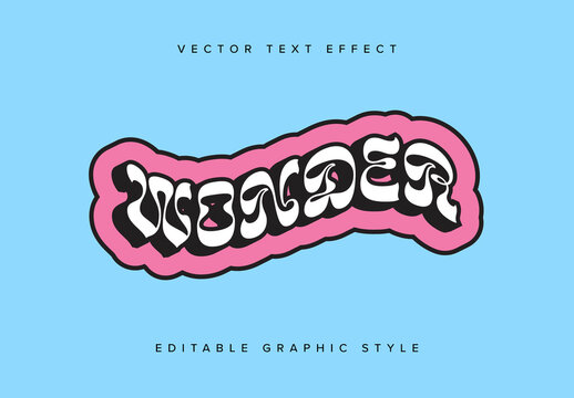 Bold Warped Text Effect