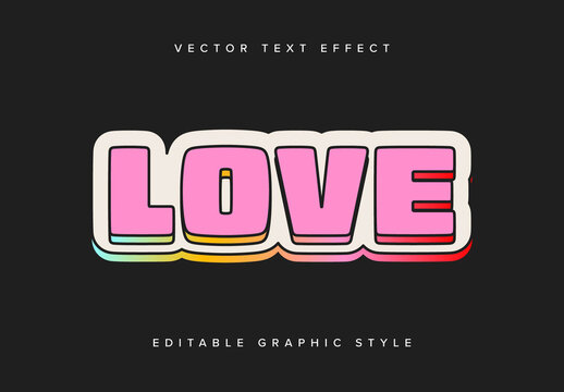 Layered Gradient Text Effect