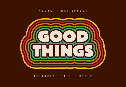 Outline Layers Text Effect