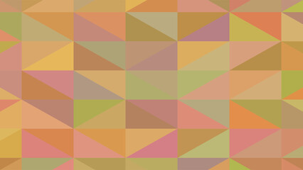 Obraz premium Warm earth tones geometric mosaic pattern with interlocking triangles and squares in autumn colors
