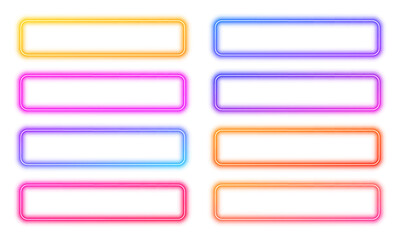 Fototapeta premium Minimal square frame with glowing edges and smooth gradient lighting creates a clean futuristic effect. Sharp lines define the structure. A versatile design element for creative projects.