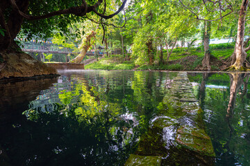 Obraz premium radon pool in Kanchanaburi Province, Thailand