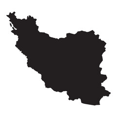 Obraz premium Iran Map Vector Illustration, Detailed Political Map of Iran Country with Regions