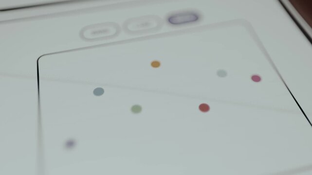 Data visualization represented by dots