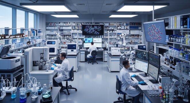 advanced biomedical research laboratory environment