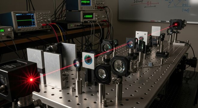 Advanced Laser Optics Experiment Setup
