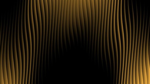 Abstract Golden Wave Lines Animation Background