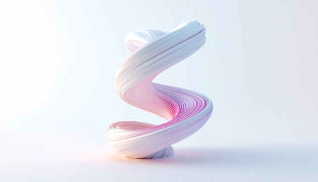 Abstract flowing form representing organic growth and evolution
