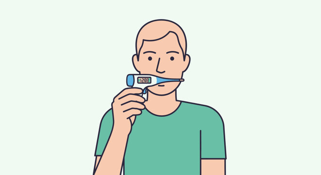 Man shaving face with electric razor indoors