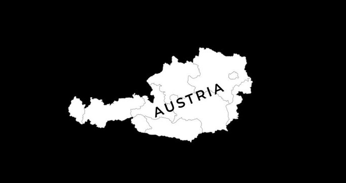 Austria timelapse showing changing borders