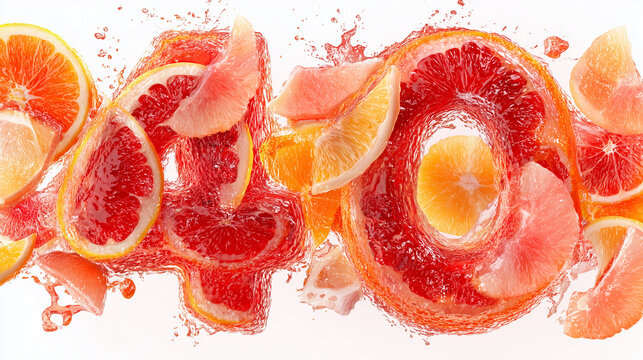 Buon compleanno. 40 anni. Scritta con spicchi d'arancia