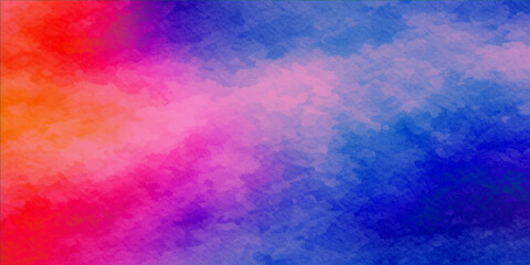 Obraz premium Abstract colorful watercolor background featuring a bright grunge texture of smoke and fire painted on paper with blue and orange light for an artistic space wallpaper design