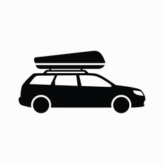 Fototapeta premium Retro vector illustration of a vintage car on white background
