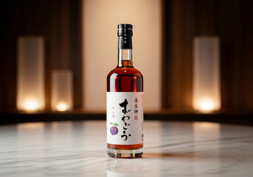 Elegant Japanese sake bottle showcasing traditional handcrafted rice alcohol with smooth flavor, authentic cultural heritage, and premium quality for celebration and dining