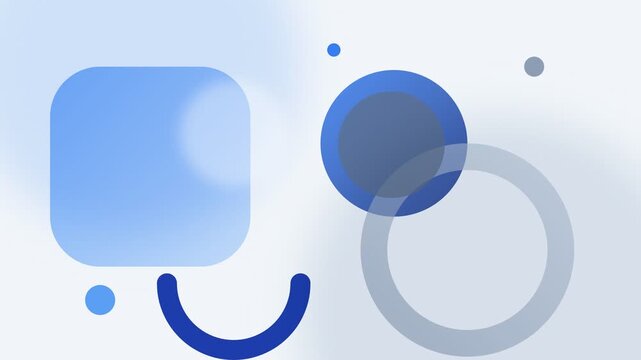 Modern Abstract Geometric Background with Blue and Grey Shapes